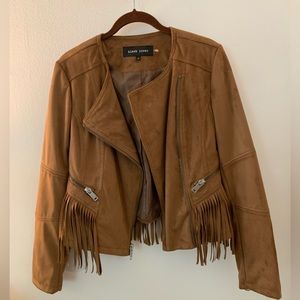 Sued Fringe Jacket